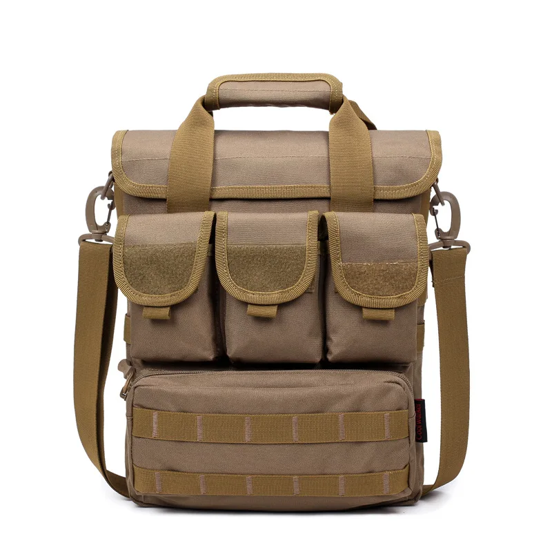 800D сумка на плечо Кемпинг пеший Туризм Путешествия альпинистские принадлежности Crossbody Сумка военный тактический - Цвет: Brown