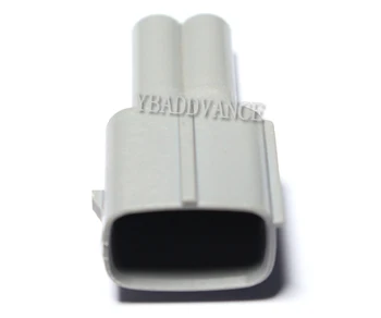 

Light Grey Male 2 Pin Electrical Male Female Socket For Fuel Injector With Pins and Wire Seals