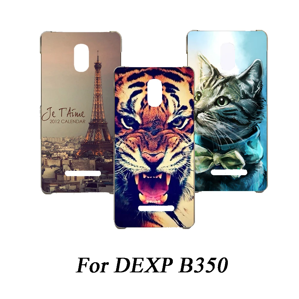 

Soft Tpu Phone Case For DEXP B350 Cases Silicone Painted Wolf Rose Eiffel Fundas Sheer For DEXP B350 Back Cover