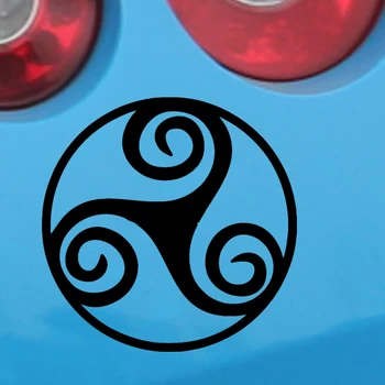 

HotMeiNi Car Sticker Jdm styling Window Bumper Decal Vinyl Truck Fridge Waterproof Triskel Goddess Wicca Pentacle Decal 5*5inch