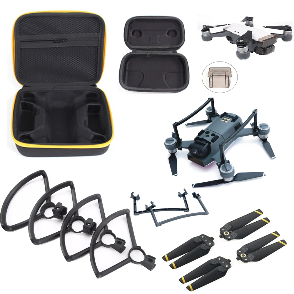 6in1 Accessories Combo Storage Box + 4730 4730F Propellers Propeller Guard Landing Gear Camera Cover Case for DJI Spark | Электроника