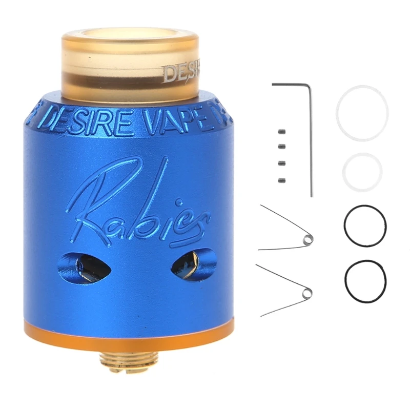 

1set Atomizer Tank For Desire Rabies RDA E-cig Rebuildable Dripper Deck Vape Mad Dog 510 Thread
