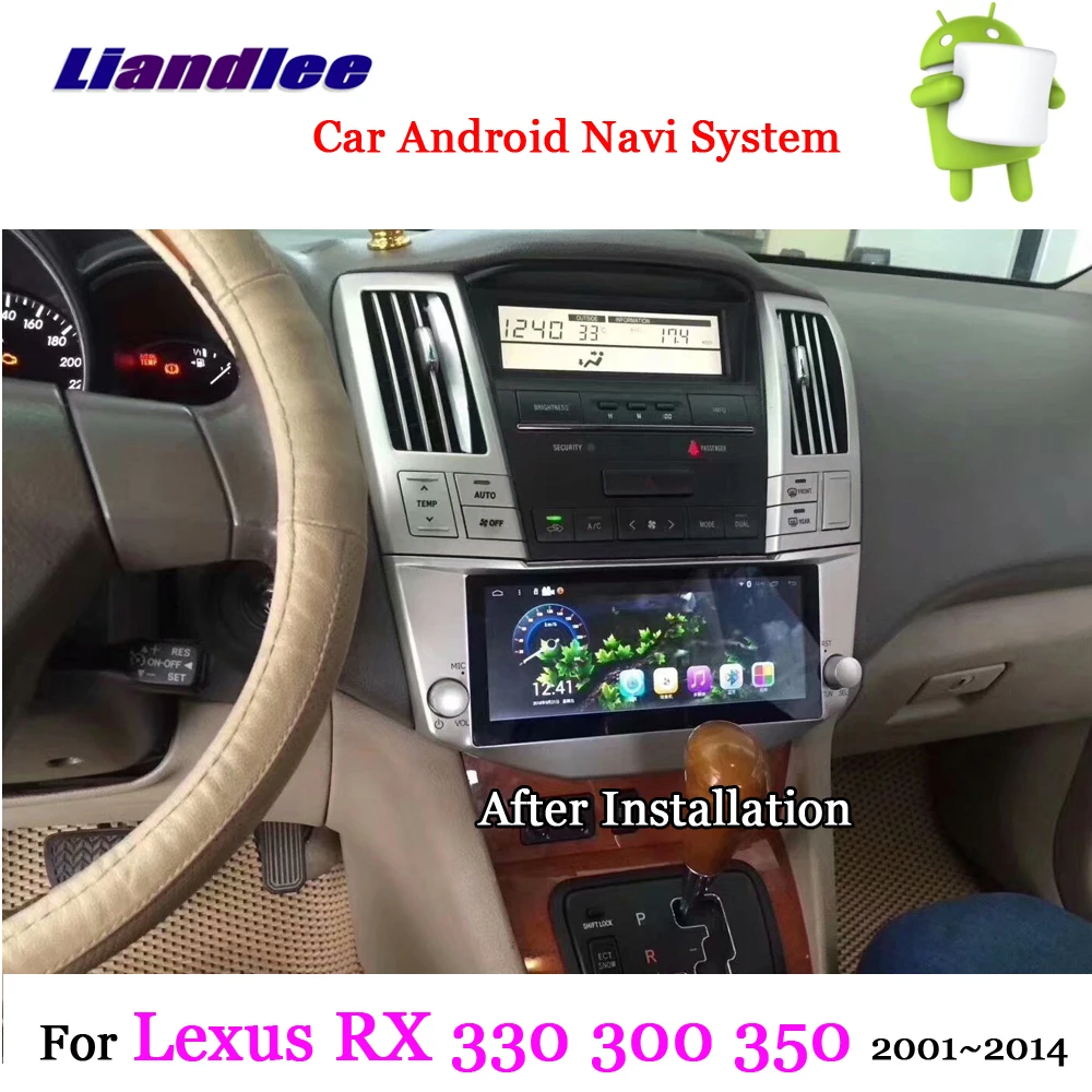Top Liandlee Car Android System For Lexus RX 200 330 300 350 400H 2001~2014 Radio Stereo Carplay GPS Nav MAP Navigation Multimedia 2