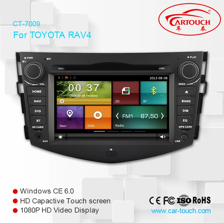 Clearance Cartouch 2Din 7inch Car DVD Player for TOYOTA RAV4 2008~2012 Car Stereo GPS Navigation Bluetooth iPod Radio FM AM RDS Free Map 4