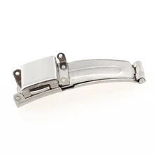XG212 14mm 18mm 20mm Stainless Steel WatchBand Strap Double Press Button Clasp Buckle For Watch Accessories цена XG212 14mm 18mm 20mm Stainless Steel WatchBand Strap Double Press Button Clasp Buckle For Watch Accessories цены онлайн