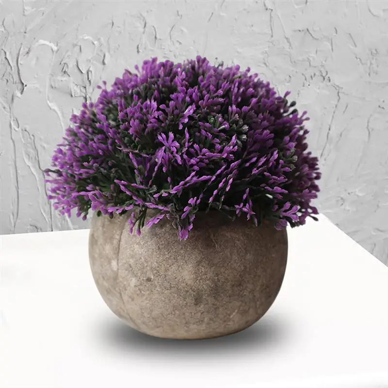 Artificial Plant Vintage Plastic Potted Green Fake Plant Decor Plant Artificial Planters Indoor