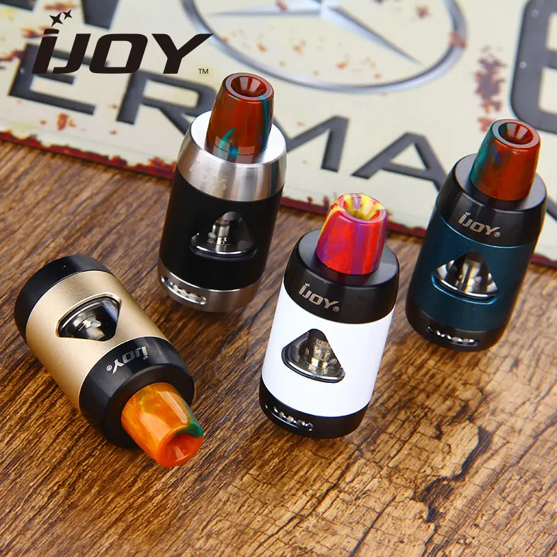 

100% Original IJOY ELF Sub Ohm Tank 2ml with 0.7ohm Coil and 0.5ohm Coil 4 Colors Electronic Cigarette Atomizer for 510 Thread