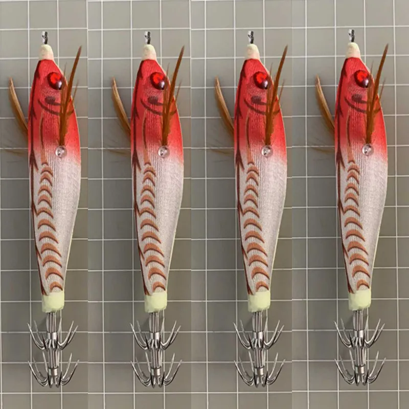 40pcs-luminous-squid-jig-fishing-bait-10cm-10g-squid-cuttlefish-jig-lure-wood-shrimp-lure-fishing-lure-accessories