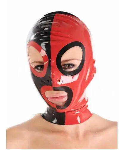

Charming Latex Hood Sexy Latex Rubber Fetish Mask Latex Game Mask Back Zip