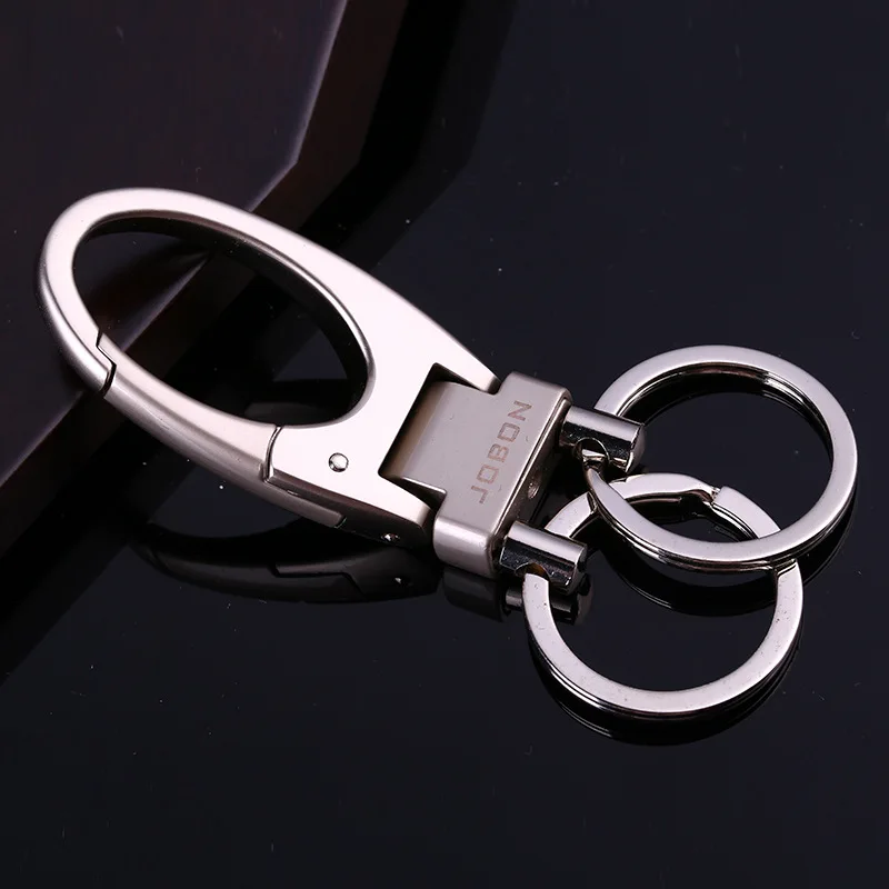 double loops waist hanging keychain key ring carabiner key chain key