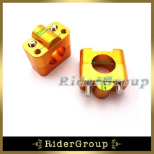 Ручка Бар Зажим Золотой стояк Коническое крепление для оверсайз 1 1/8 ''28 мм руль Яма Грязь велосипед Мотоцикл Мотокросс ATV Quad