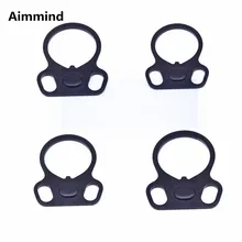4 шт. охотничья тактическая задняя AR Концевая пластина овальная Двойная Петля Адаптер для ремня для регулируемых стрелковых запасов и стандартных одноточечных строп