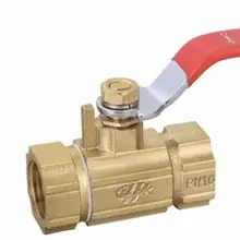 XU8815 латунный шаровой клапан равный Женский резьба " BSP PN 1,6 Mpa 229 PSI для воды, газа, масла