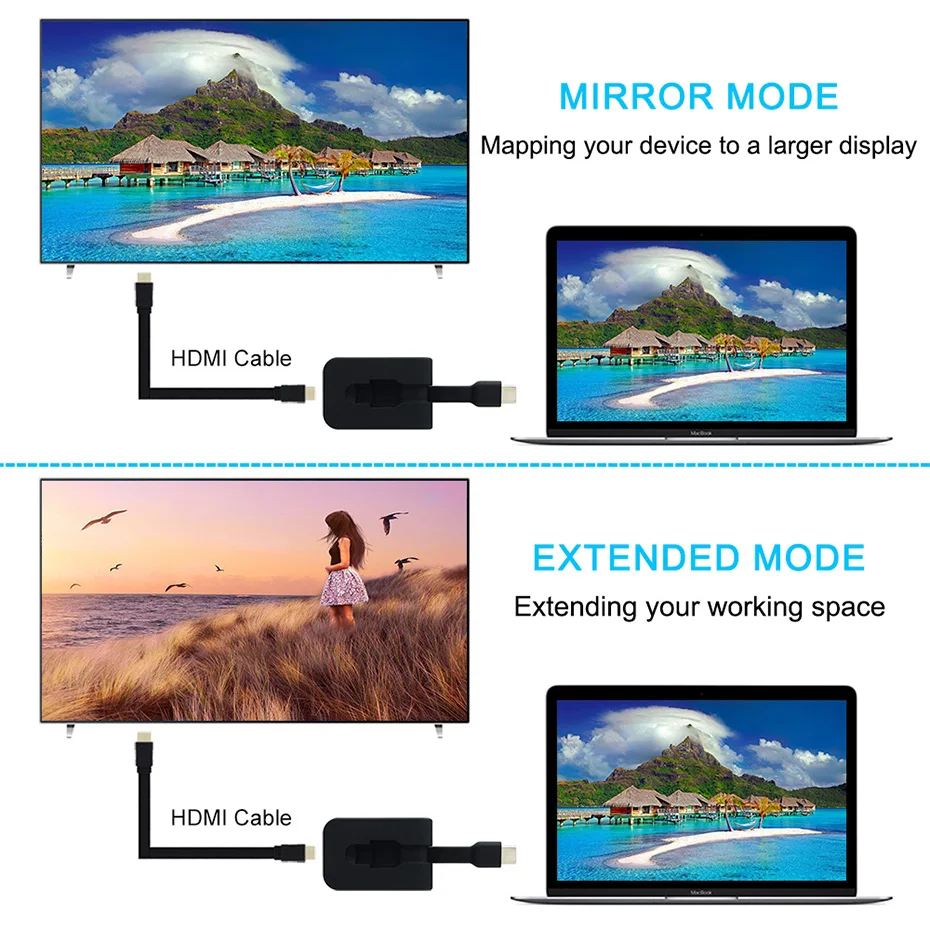 USB Type-C HDMI Adapter 4K Ultra HD USB C HDMI Converter Male to Female for MacBook Samsung Galaxy S8 Huawei Mate10 USB-C HDMI (11)