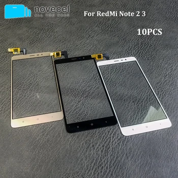 

10PCS Touch Screen Digitizer Front Touch Panel Glass Lens for Xiaomi Redmi Note 2 3 4 Front Glass with Touch