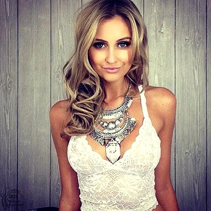 Bohemian Fashion Crystal Long Coin Necklace For Women High Quality Punk Statement Choker Necklaces &amp Pendants | Украшения и