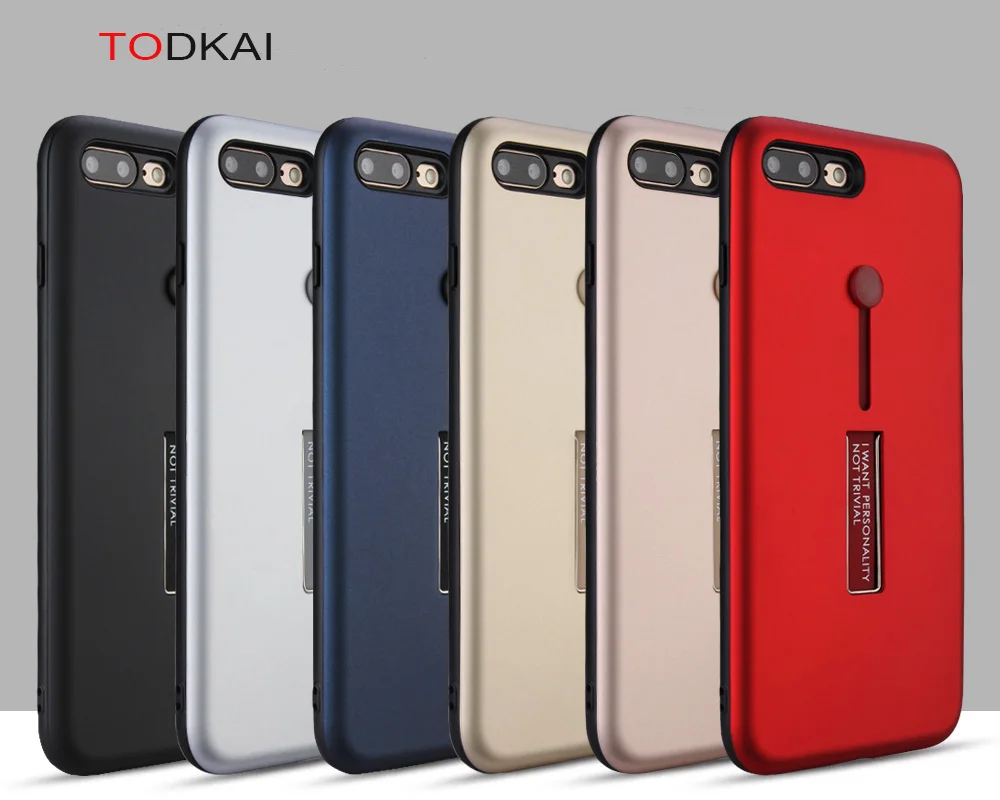 Для iPhone 6 6s 7 8 случаях двойной Слои PC + TPU Гибридный чехол для плюс тонкий