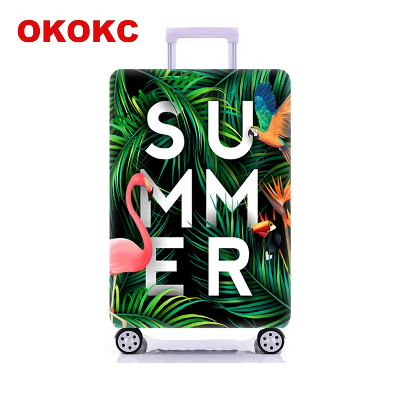 OKOKC Фламинго путешествия чемодан защитный чехол для 18 32 дюймов тележка