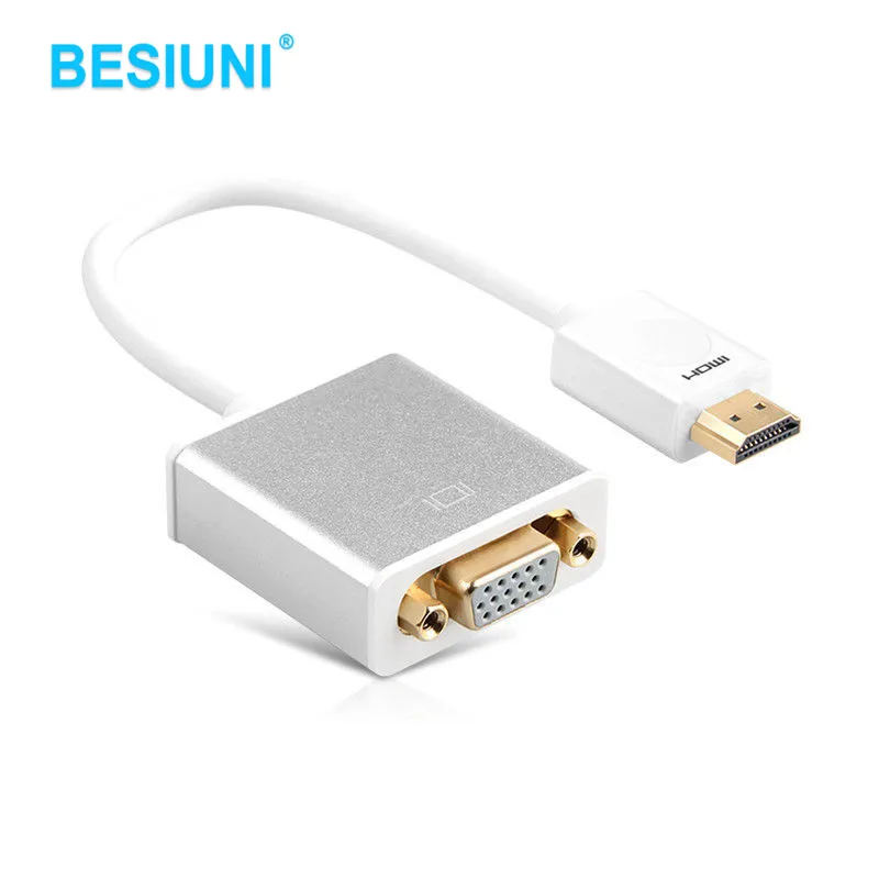Кабель переходник BESIUNI HDMI VGA для аудио и Micro USB порта XBOX PS3 4 активный