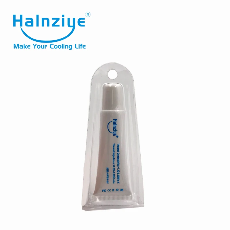 

Halnziye cost effective HY510 silicone thermal paste/thermal compound/thermal grease gray soft tube with 25g