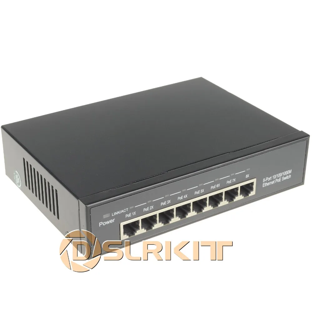 DSLRKIT все гигабит 48 в 120 Вт 8 портов 7 PoE Инжектор PoE коммутатор UBNT AP UAP AC PRO EDU HD