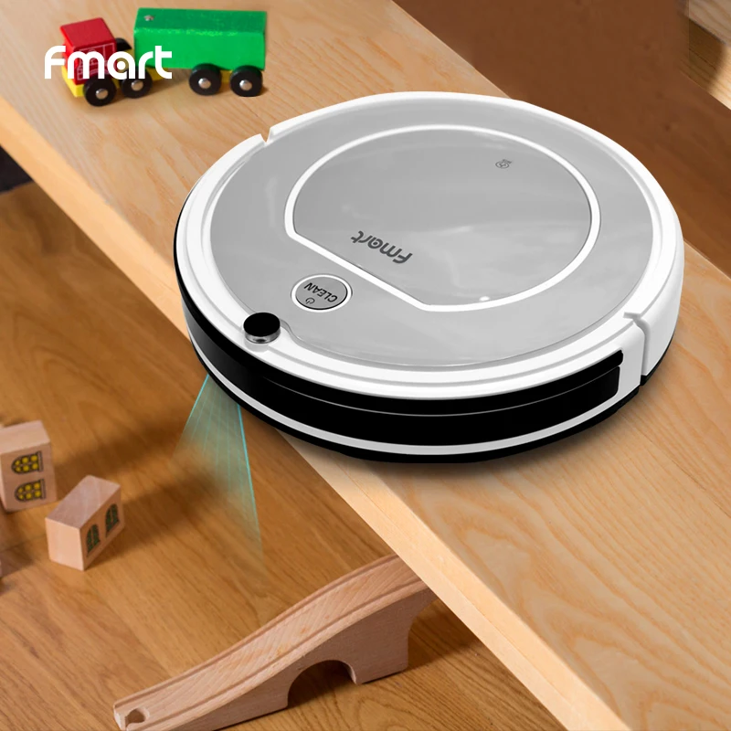 Fmart Robot Vacuum Cleaner ZJ-T1 Dry Cleaning for Pet Hair Smart Zigzag Cleaning with 800pa Suction Auto Recharge Robot Vacuum