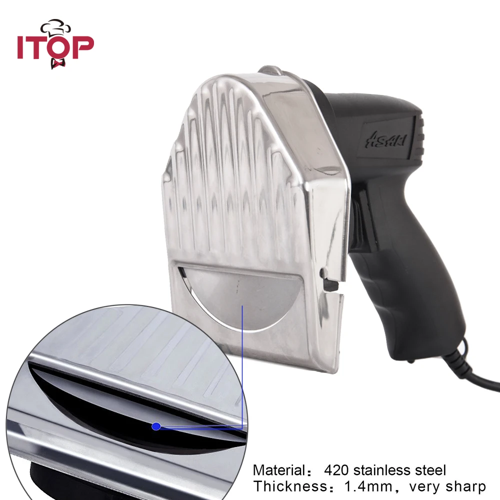 ITOP Electric Meat Slicer Shawarma Home Commercial Use Kebab Gyro Knife Professional Cutter rolling knife circular kitchen cutter pizza wheel knife pastry cutter vegetable chopper meat slicer kitchen knife home kits
