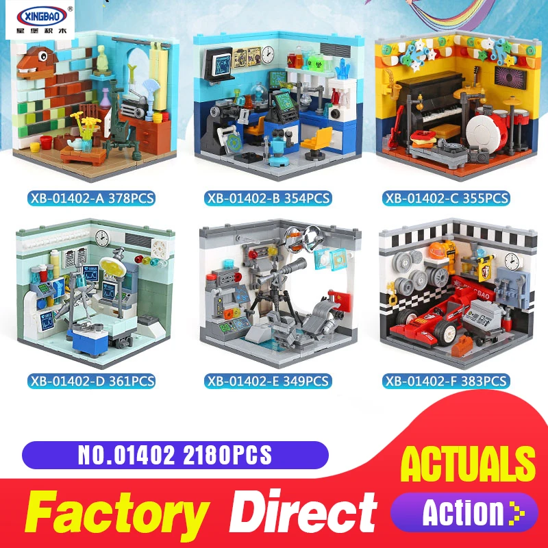 

XINGBAO 01402 Genuine Building Series The Future Dreams House Set Building Blocks Educational Kid Toys As Christmas Gifts