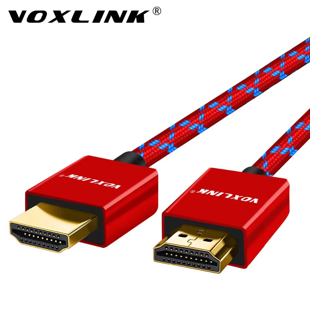 Кабель HDMI VOXLINK 3 фута/6 футов/10 футов сверхвысокоскоростной Папа папа с Ethernet 1080P 1 4 4K