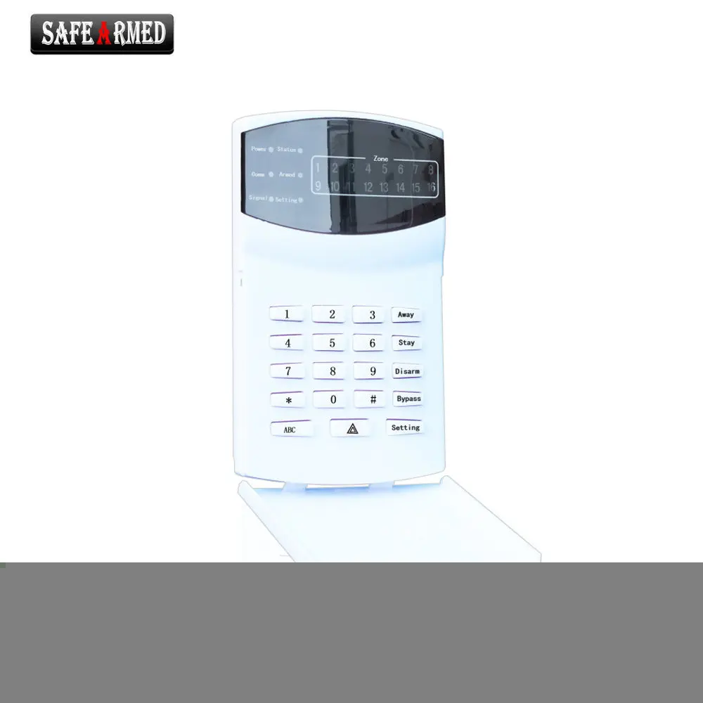 Домашняя безопасность Самозащита PSTN GSM SMS сигнализация светодиодная клавиатура SF-8016-16D-светодиодный для бесплатной доставки