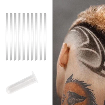 

10Pcs Shaving Blades Hair Carving Pen Magic Hair Styling Eyebrows Beards Razor Salon DIY Engraved Razor Pen Accessories