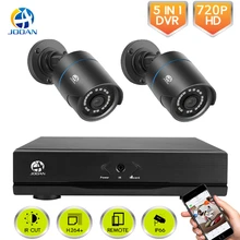 CCTV Камера безопасности Системы 4CH цифровой видеорегистратор, система CCTV 2CH 1,0 Мп ИК обеспечение безопасности в помещении наружное Камера Kit 720 P HDMI система видеонаблюдения TVI система DVR
