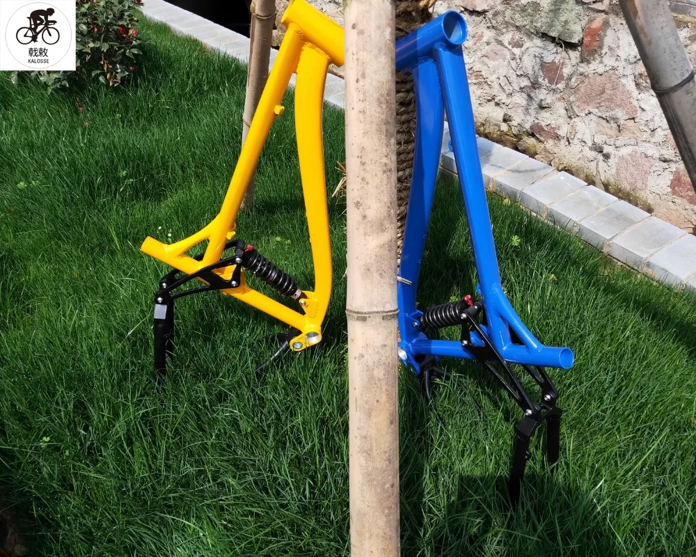 Sale Kalosse oil spring suspension soft-tail  mountain  bike frame  190mm travel  26inch  Mountain bike frame 1