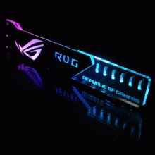 Кронштейн видеокарты VGA поддержка рамки GPU держатель ROG 12 V 4PIN RGB/5 V 3PIN ARGB ASUS AURA синхронизация алюминий + акрил новое поступление