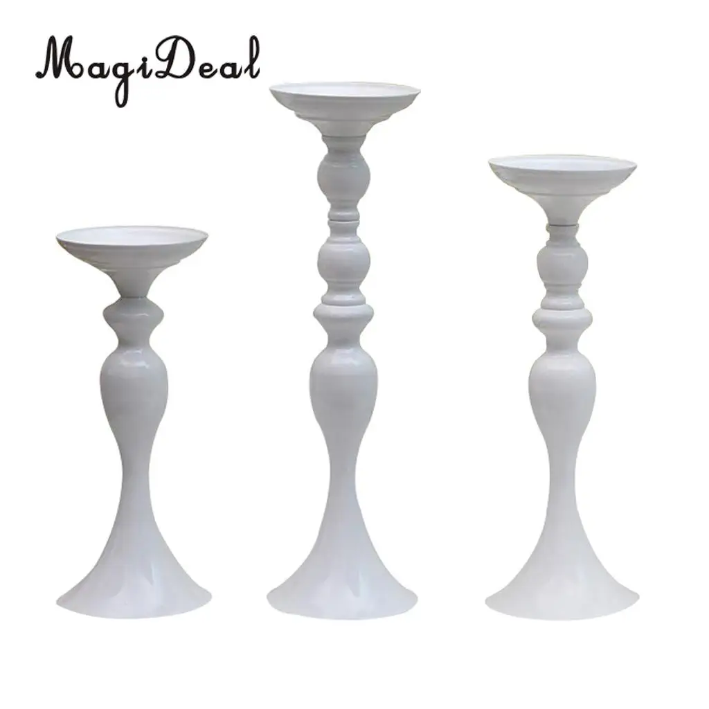 MagiDeal Tabletop Floor Stand Candle Holder Metal Flower Vase Home Decor Centerpiece Tabletop Decor