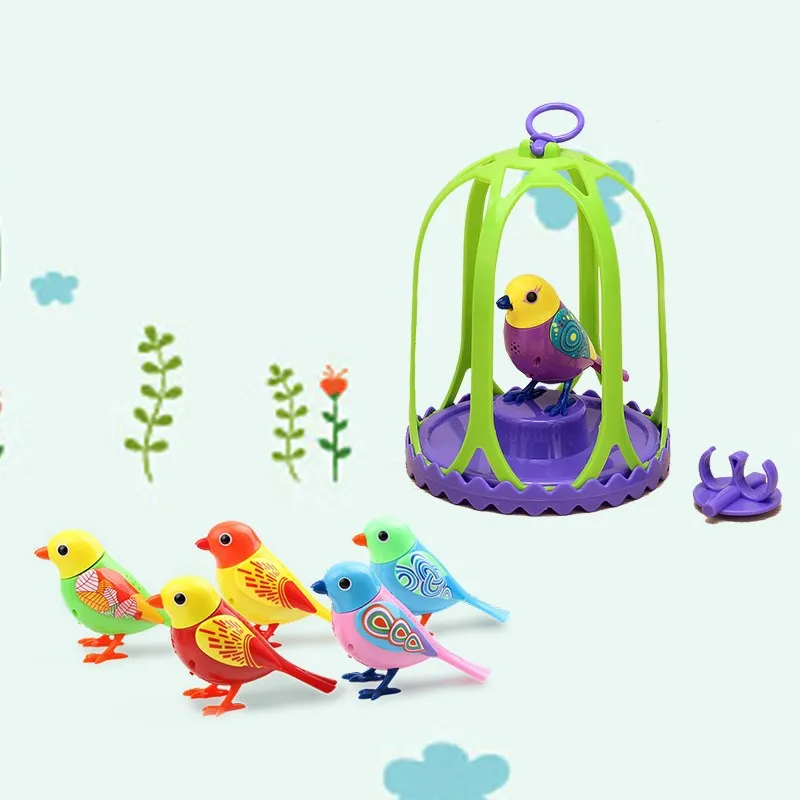 Intelligent Electric Bird Talking Parrot Digi Birds Pets Sound Whistle