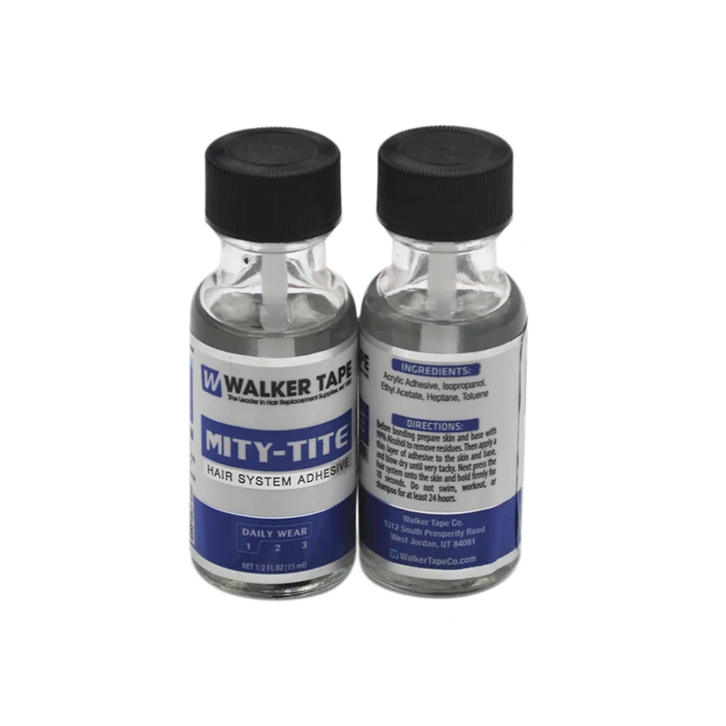 15ml MITY-TITE Liquid Bond Hair System Adhesive Brush-on Profession Lace Wig Silicone Glue For Wig/Toupee/Closure