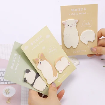 

Cartoon Chubby Animal Memo Pad Kawaii Stationery Office Supplies Diy School Scrapbooking Sticky Notes Planner Stationery