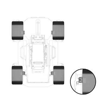 

High Strength Screw Thicken Parts Camera CNC Upgraded Outdoor Wheel Fenders Mudguard Aluminum Alloy For RoboMaster S1