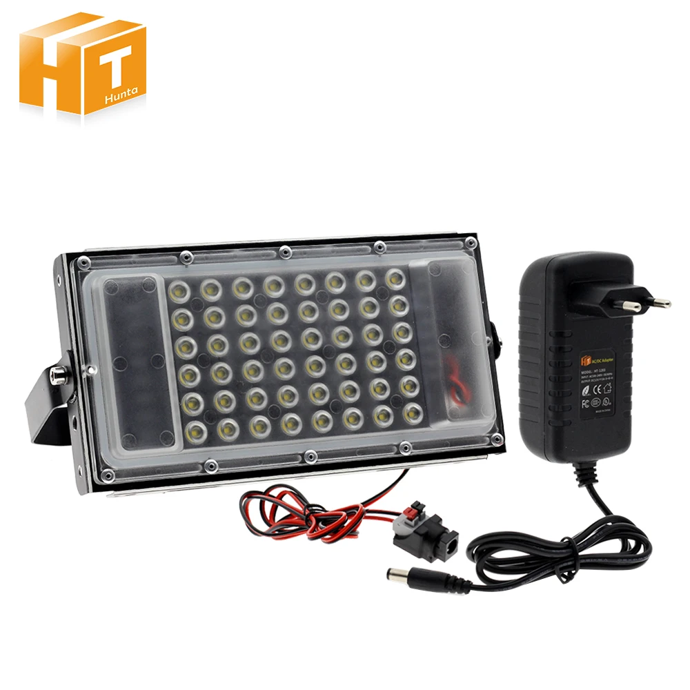 

SMD5050 LED Flood Light DC12V 50W Waterproof Outdoor Spotlight Reflector Sensor Floodlight Garden Lighting
