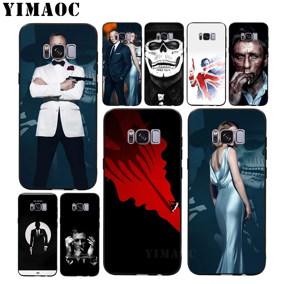 

YIMAOC James Bond 007 Soft Silicone Case for Samsung Galaxy A3 A5 A6 Plus 2017 2017 2016 S6 S7 Edge S8 S9 Plus & Note 8 9