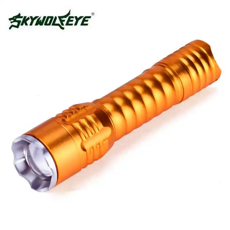 Zoomable Focus 3000 Lumens 3 Modes XML lanterna led t6 LED 18650 Flashlight Torch Lamp powerful led flashlight 18650 #4S4 (2)