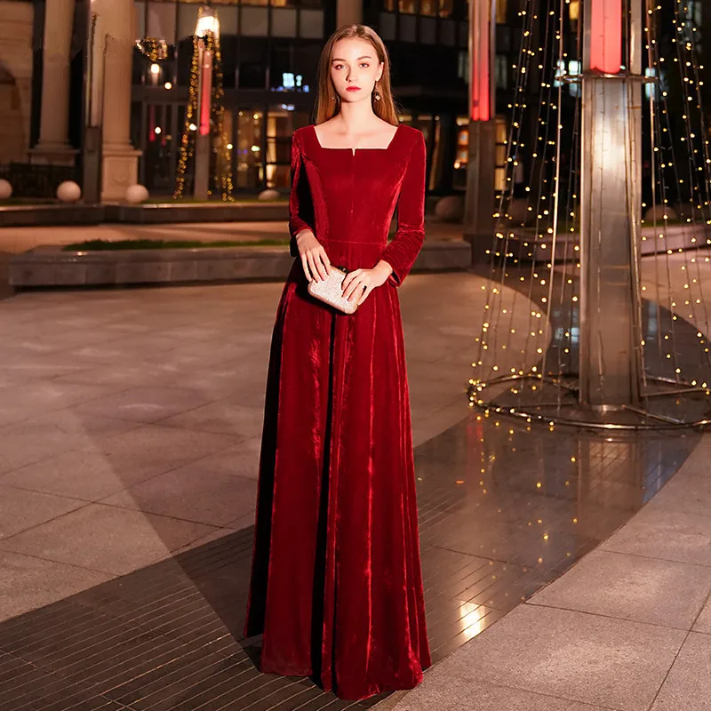 ladies burgundy dresses