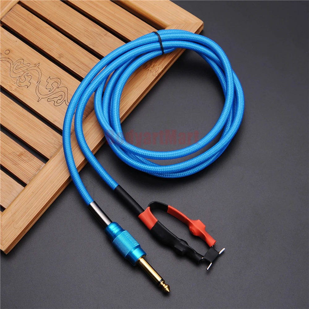 

2017 Latest Best Quality 1.8M Silicone Tattoo Machine Clip Cord Supply - Light Blue TCC11-LB