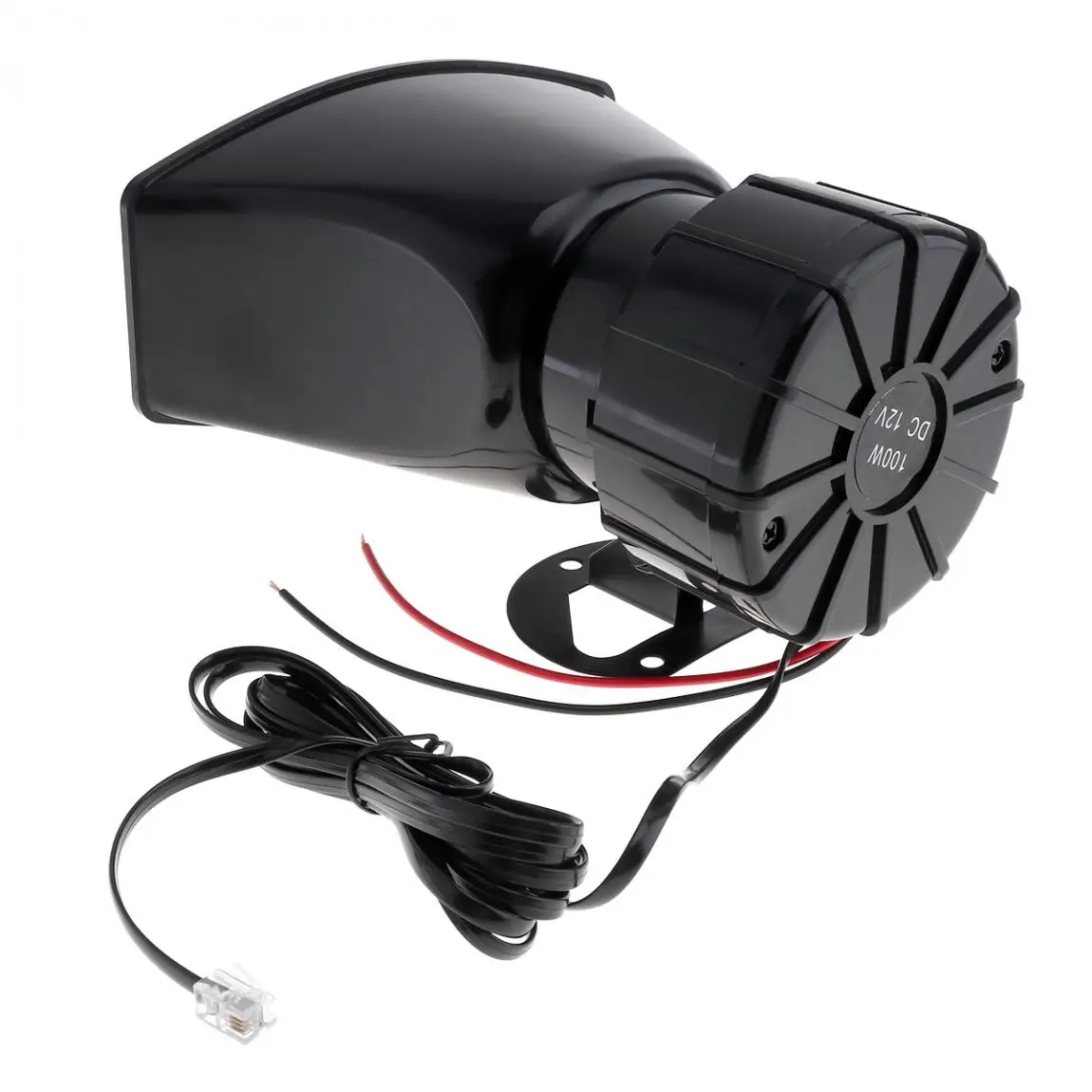  100W 7 Sound Car Electronic Warning Siren Motorcycle Alarm Firemen Ambulance Loudspeaker with MIC M