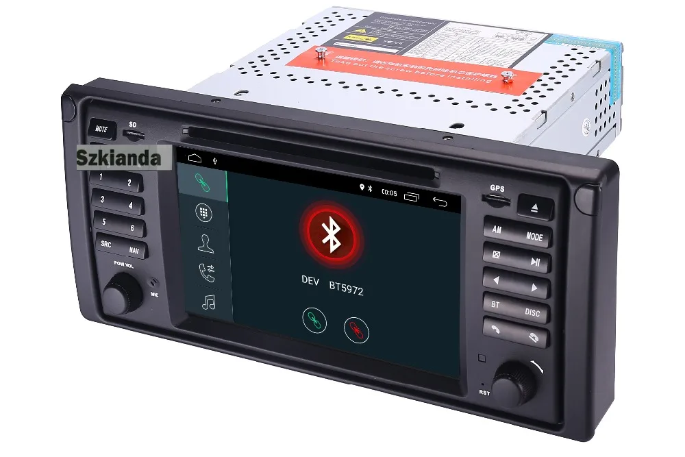 7 inch 1024x600 HD Touch Screen 2 din Android 5.1 Car DVD Radio Stereo for BMW E39 E53 X5 Wifi 3G Bluetooth Radio RDS USB IPOD