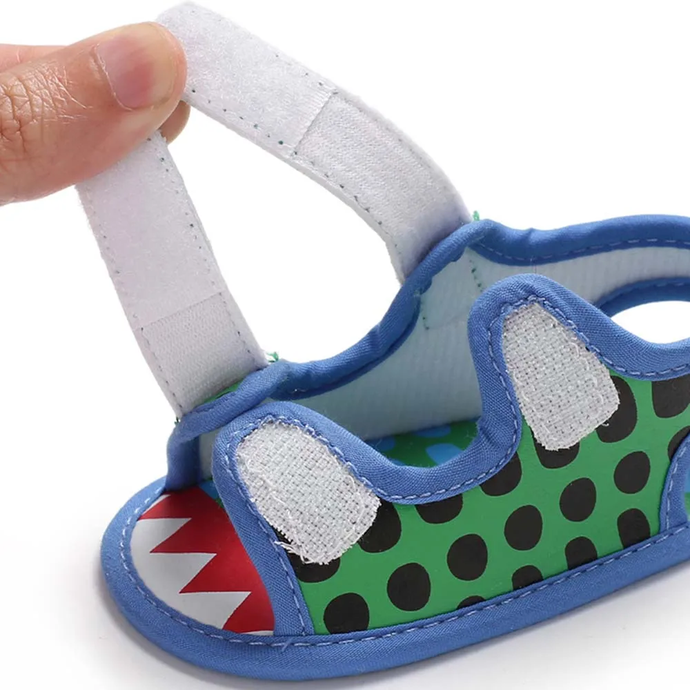 Newborn Baby Boy Soft Sole Cute Bows Shoes Toddler Summer Sandals Size 0-18 M