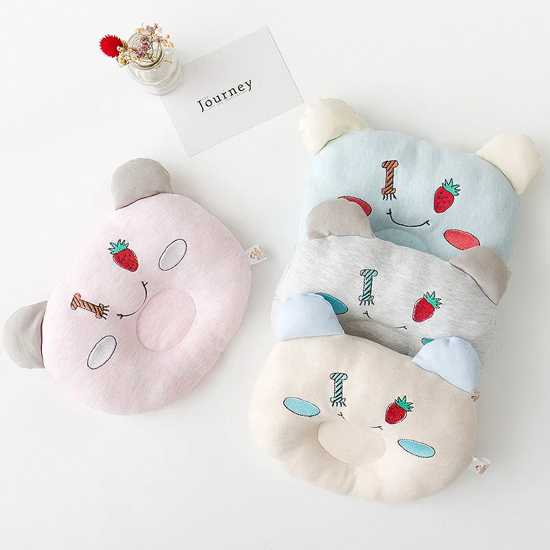 Newbotn Baby Forming Pillow cotton cartoon Prevent Flat Head Shaping Corrective head support Positioner Anti Roll |