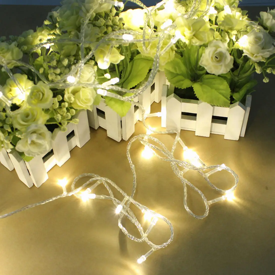 

100 LED 10m Warm White String Decoration Light for Christmas 110V 220V