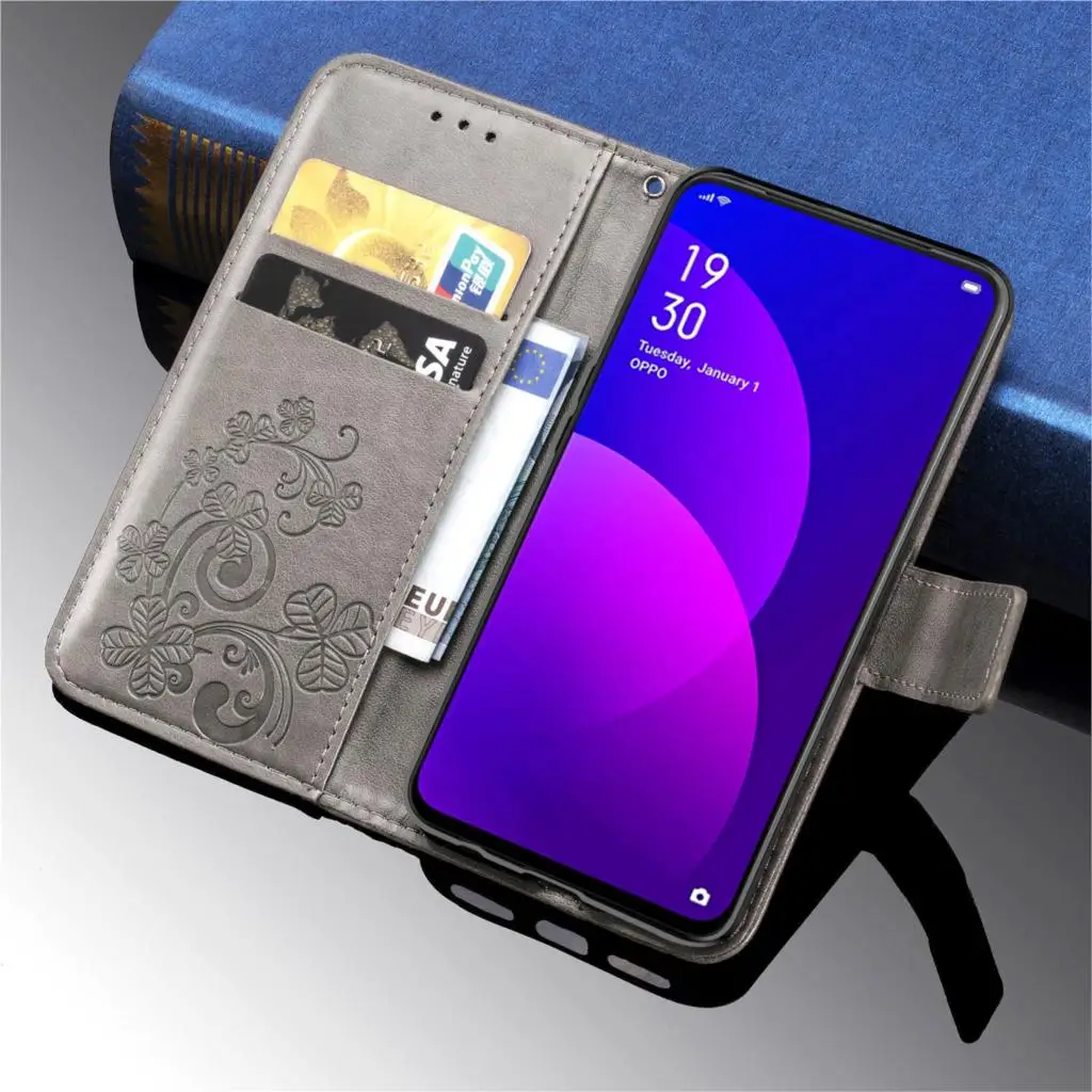 Чехол для смартфона с 3D цветами Oppo F11 Pro задняя крышка кошелек чехол Coque OPPO A9